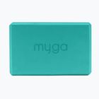 Jógatégla Myga Foam Block turquoise