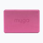 Jógatégla Myga Foam Block pink