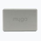 Jógatégla Myga Foam Block do jogi grey