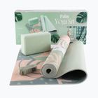 Jóga készlet Myga Palm Yoga Set mat + block + green strap