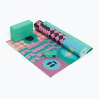Jóga készlet Myga Spirit Yoga Set mat + block + turquoise strap