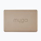 Jógatégla Myga Foam Block 2 pcs. brown