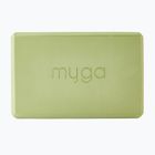 Jógatégla Myga Foam Block green