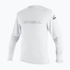 Férfi hosszú ujjú felső úszáshoz O'Neill Basic Skins Sun Shirt white
