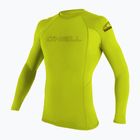 Gyerek hosszú ujjú felső úszáshoz O'Neill Basic Skins LS Rash Guard lime