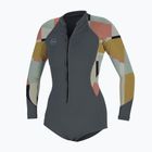 Női O'Neill Bahia 2/1 Front Zip L/S Short Spring tradewinds / jázmin neoprénhab