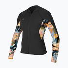 Női neoprén dzseki O'Neill Bahia 1/0,5 mm Full-Zip black/demiflor/black