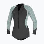 O'Neill Bahia 2/1 Front Zip Short Spring grafit/ délibáb trópusi női búvárruha