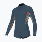 Gyermek úszóhab O'Neill Girls Bahia 2/1 Back Zip LS Spring copen blue/painted tropics/copen blue