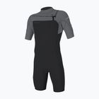 Férfi úszóruha O'Neill Hammer 2mm Chest Zip SS Spring IS6 tempered steel/smoke/smoke