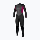 Női úszóruha O'Neill Reactor-2 3/2 Back Zip Full J18 black/punk pink