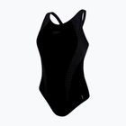 Női egyrészes fürdőruha  Speedo Placement Laneback black/grey