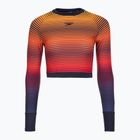 Speedo Női úszás hosszú ujjú Placement Wrap Back Top kék/narancs