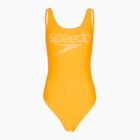 Női egyrészes fürdőruha Speedo Logo Deep U-Back narancssárga