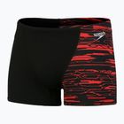 Speedo férfi Hyper Boom Placement V-Cut Aquashort úszó boxeralsó fekete és piros 8-09734