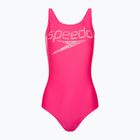 Női Speedo Logo Deep U-Back egyrészes fürdőruha rózsaszín 68-12369A657
