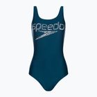 Női Speedo Logo Deep U-Back egyrészes fürdőruha kék 68-12369G711