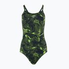 Női egyrészes fürdőruha Speedo Allover Fixed Crossback black / atomic lime