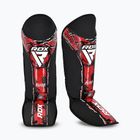 Sípcsont és lábvédők RDX Instep New Aura F17 Shin black/red