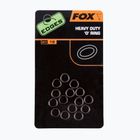 Fox Edges Heavy Duty O gyűrű ponty link gyűrűk 15 db fekete CAC496