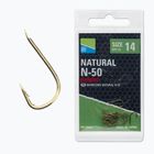 Preston Natural N-50 15 darabos arany horgászhorog P0150057
