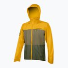 Férfi kerékpáros kabát Endura Singletrack II Waterproof mustard