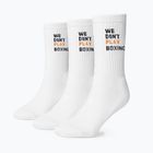 Férfi zokni BOXRAW We Don't Play Boxing Crew 3 pairs white