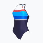 Női egyrészes fürdőruha Zoggs Pop Block T Back fehér / piros / kék / tengerészkék / navy