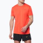 Férfi futópóló Mizuno DryAeroFlow Tee nasturtium