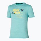 Férfi futópóló Mizuno Core Run Tee aquifer