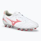 Férfi Mizuno Morelia Neo IV Pro MD labdarúgó cipő fehér/ ragyogó piros/ forró korall