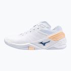 Női kézilabda cipő Mizuno Wave Stealth Neo fehér/sárga barack/barack parfait