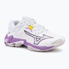 Női röplabda cipő Mizuno Wave Lightning Z8 fehér/patrician purple/quince