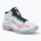 Férfi röplabda cipő Mizuno Thunder Blade Z Mid fehér/salsa/fekete