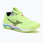 Férfi kézilabda cipő Mizuno Wave Stealth 6 neo lime/fekete/splish splash Mizuno Wave Stealth 6 neo lime/fekete/splish splash