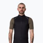 Férfi kerékpáros mellény Rapha Brevet Element Wind Gilet black/grey