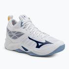 Röplabda cipő Mizuno Wave Dimension Mid fehér/bellwether kék/belairkék