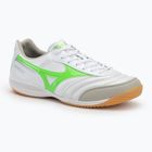 Mizuno Morelia Sala Elite IN férfi futballcipő fehér/neonzöld/galaxy ezüst