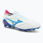 Férfi focicipők Mizuno Morelia Neo IV Β Elite MD white/tanager turquoise/pink tetra