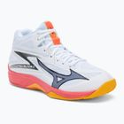 Mizuno Thunder Blade Z Mid fehér/tüzes korall 2/citrus röplabdacipő