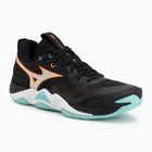 Röplabda cipő Mizuno Wave Momentum Elite black/tangelo/ice green