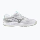 Gyermek röplabdacipő Mizuno Cyclone Speed 5 fehér/fekete/fagyasztott smaragdzöld