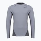 Férfi hosszú ujjú futópóló Mizuno Tech Thermal Charge quiksilver