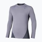 Férfi hosszú ujjú futópóló Mizuno Tech Thermal Charge quiksilver