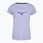 Női futópóló Mizuno Core Runbird Tee icelandic blue Mizuno Core Runbird Tee izlandi kék