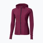 Női futódzseki Mizuno Active Warm Hybrid Full Zip Hooded dark purple
