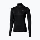 Női futó pulóver Mizuno Active Warm Half Zip fekete