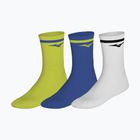 Zokni Mizuno Training With Line 3 pairs lightning yellow/dazzling blue
