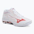 Női röplabdacipők Mizuno Wave Lightning Pro Mid white/rose elegance/lava falls