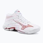 Női röplabdacipő Mizuno Wave Lightning Elite Mid white/rose elegance/lava falls